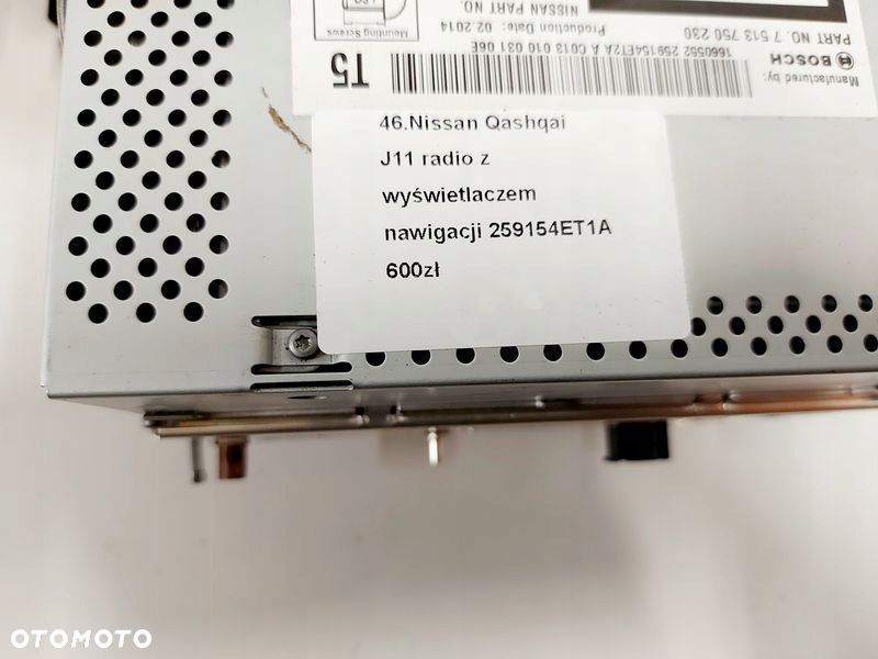 nissan qashqai ii j11 radio z wyświetlaczem nawigacji 259154et2a - 7