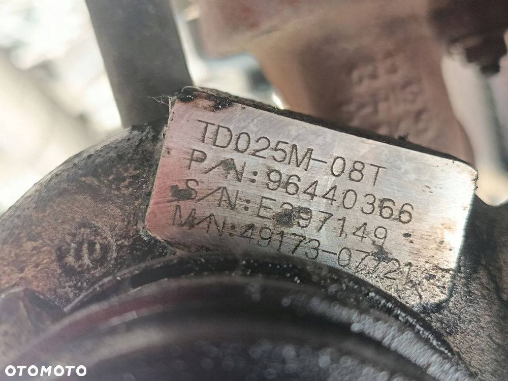 CHEVROLET LACETTI NUBIRA 2,0D TURBOSPRĘŻARKA 96440366 - 2