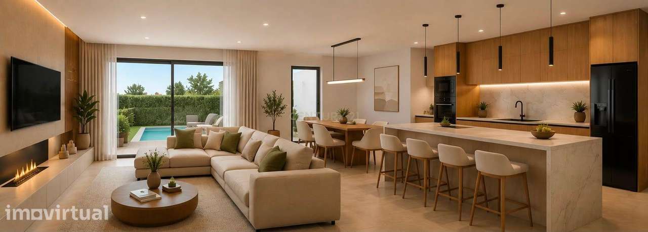 Moradia Nova Isolada T4 c/piscina - Foros de Amora - Grande imagem: 5/37