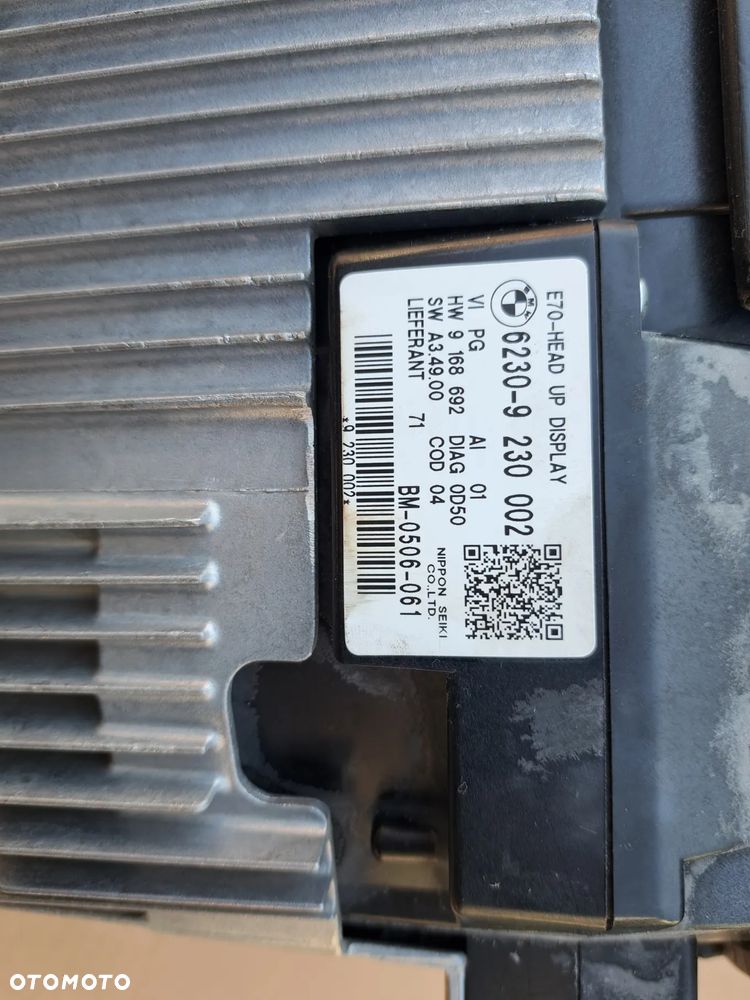 Bmw x5 e70 head up dispay wyświetlacz europa - 3