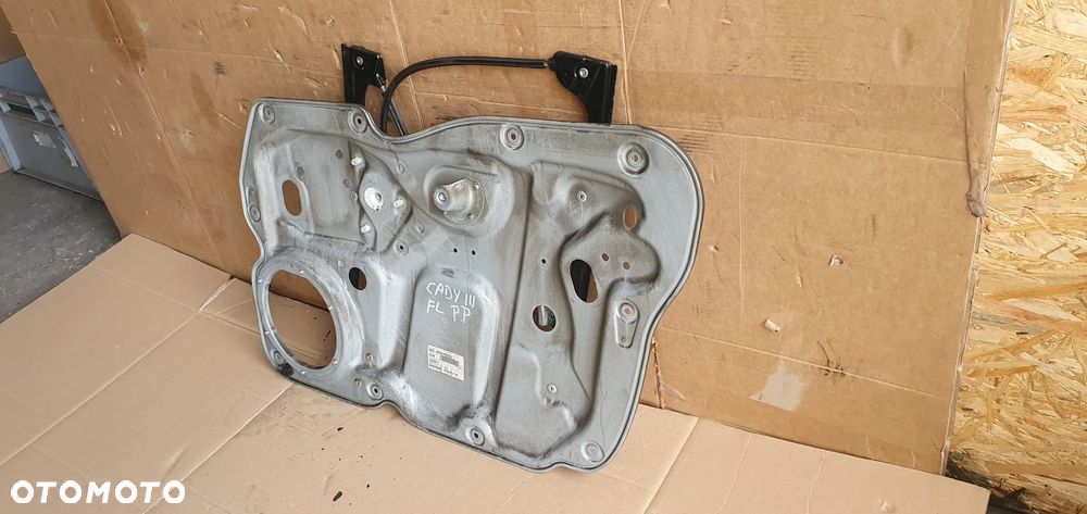 Mechanizm podnośnik szyby prawy przód VW Caddy III Lift 1T0837756M - 3