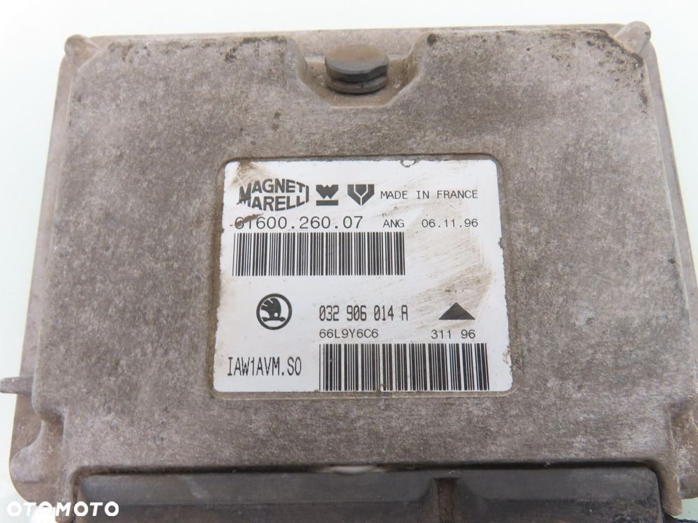 STEROWNIK SKODA OCTAVIA I 1.6 032906014R 6160026007 - 4