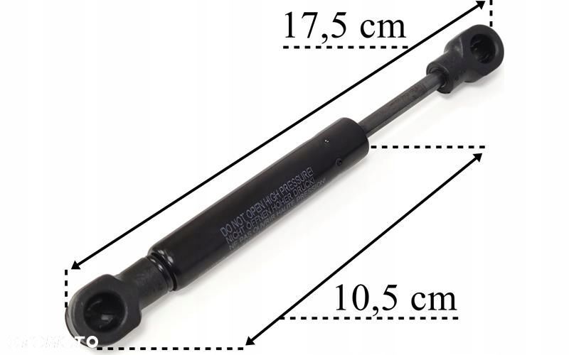 spreżyna gazowa siłownik schowka daf 156mm 50nm 1312176 - 1