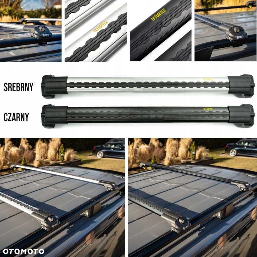 Bagażnik dachowy belki poprzeczne na relingi TURTLE dopasowane! 2kolor - 3