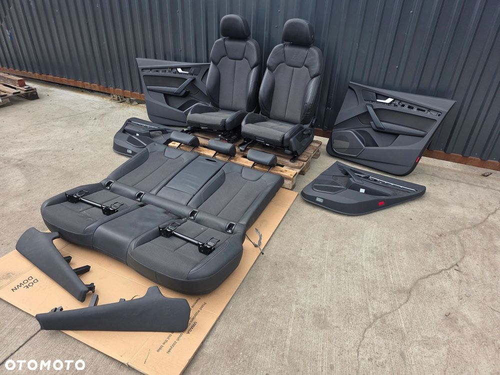 FOTEL FOTELE AUDI Q5 80A FY SKÓRA + ALCANTARA GRZANY PRZÓD EUROPA KOMPLET ! - 15
