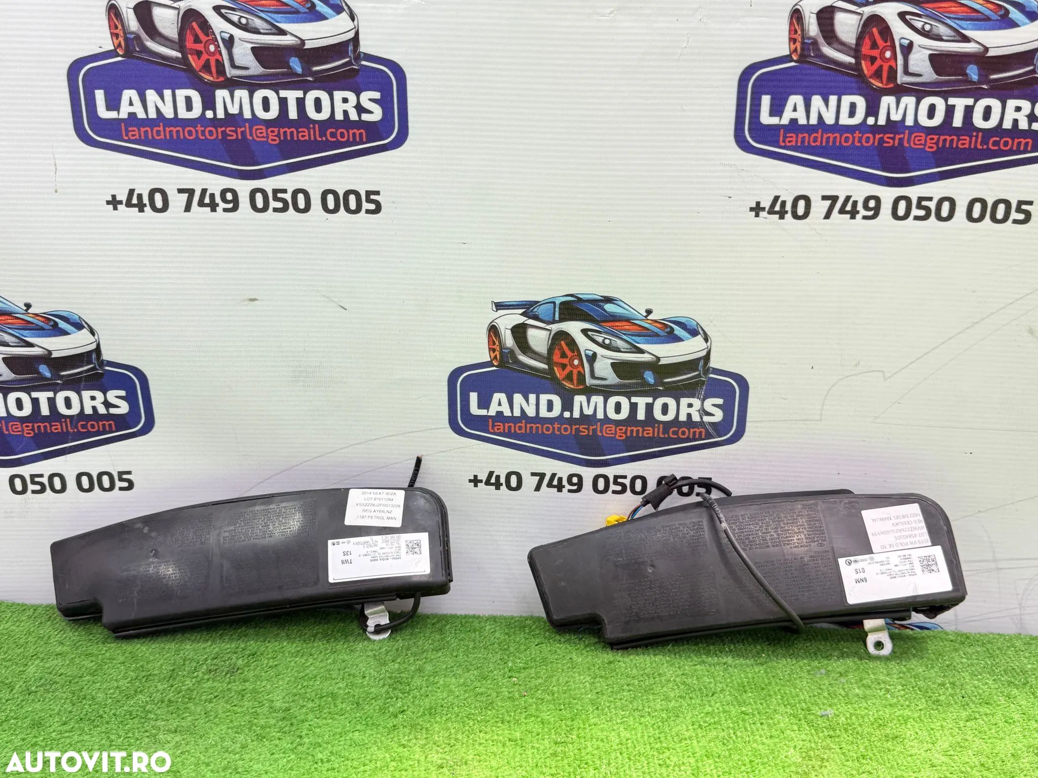 AIRBAG SCAUN DREAPTA ( 2 BUC.) SEAT IBIZA 2014 / VOLKSWAGEN POLO SE TD 2015 COD OEM 6R0880242C 6RS8800242 - 1