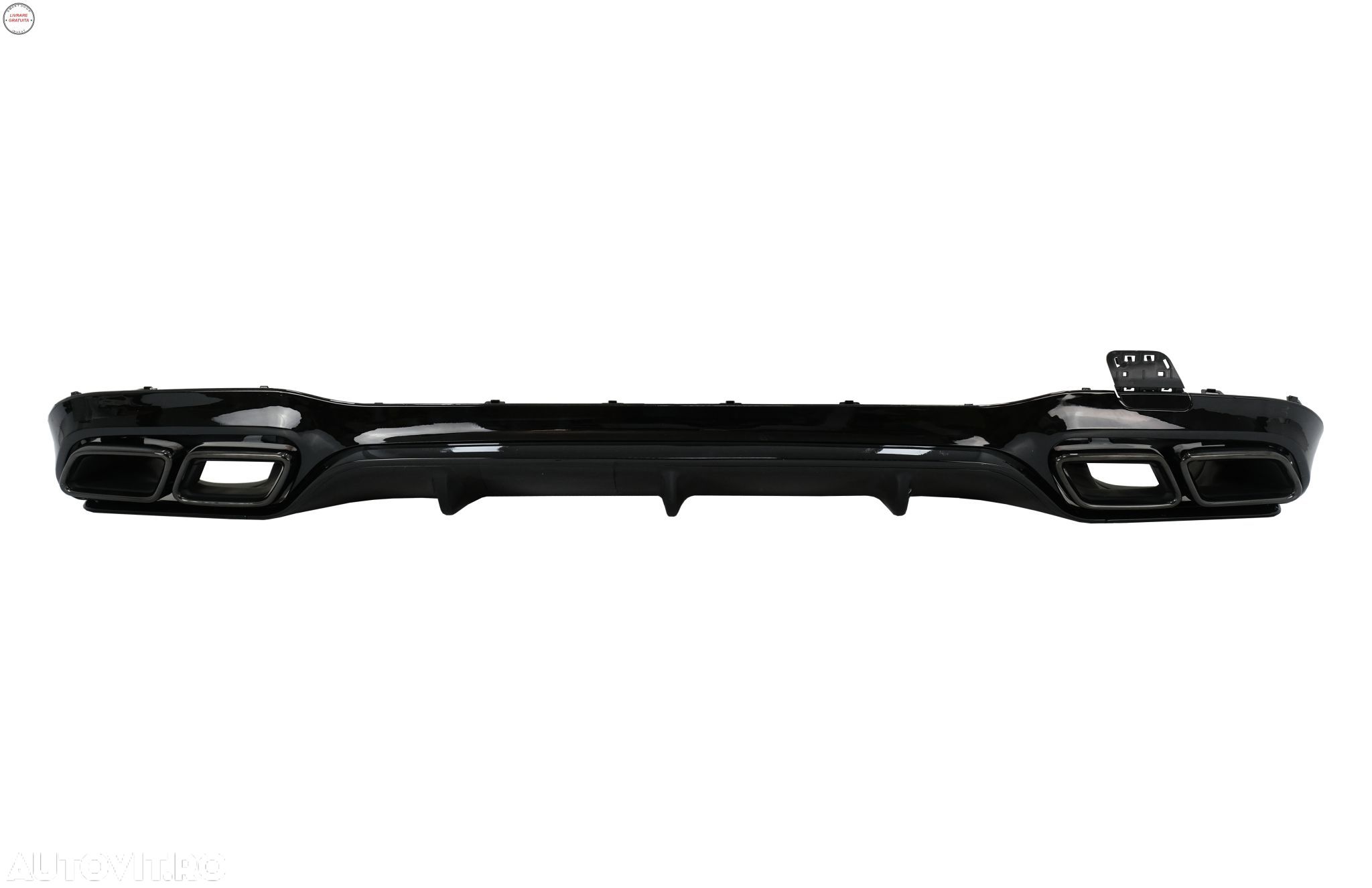 Difuzor Bara Spate cu Ornamente Evacuare Mercedes E-Class W213 (2016-2019) E63 Des- livrare gratuita - 1