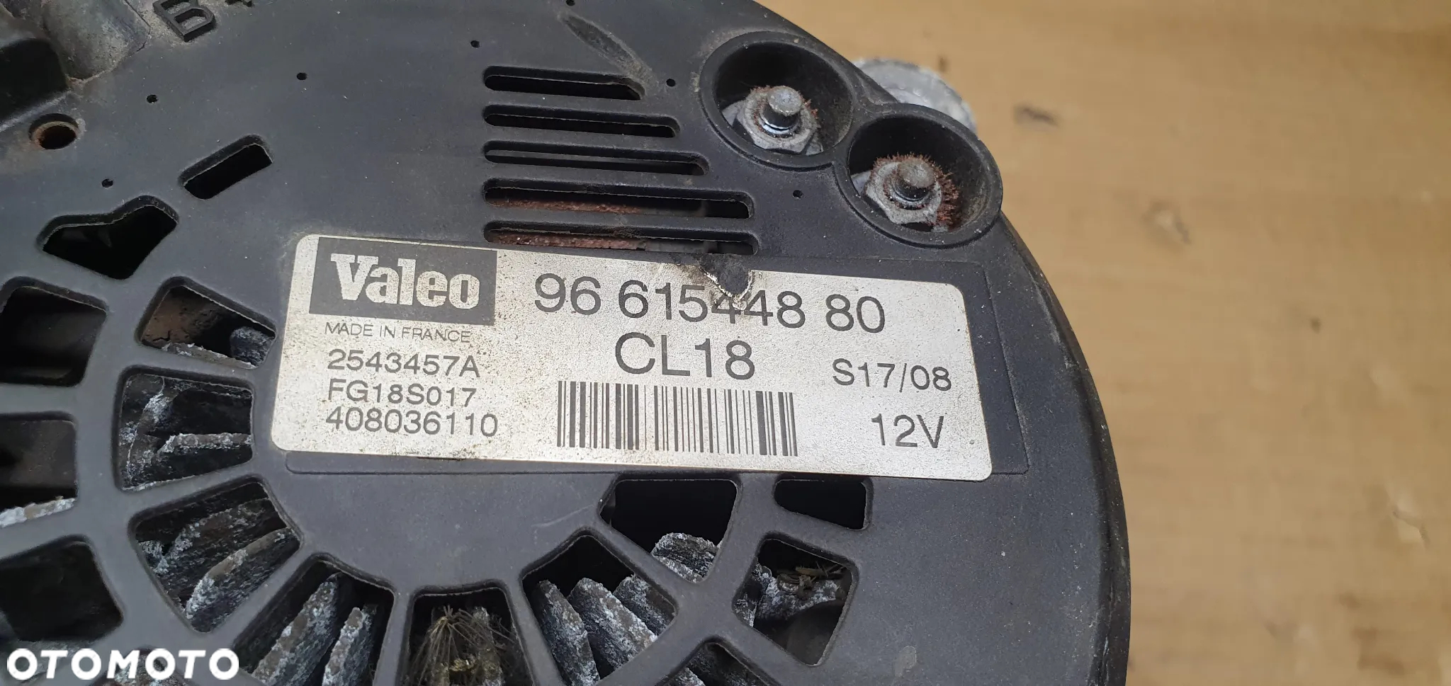 Alternator prądnica Citroen C5 2.0 HDI 9661544880 - 6