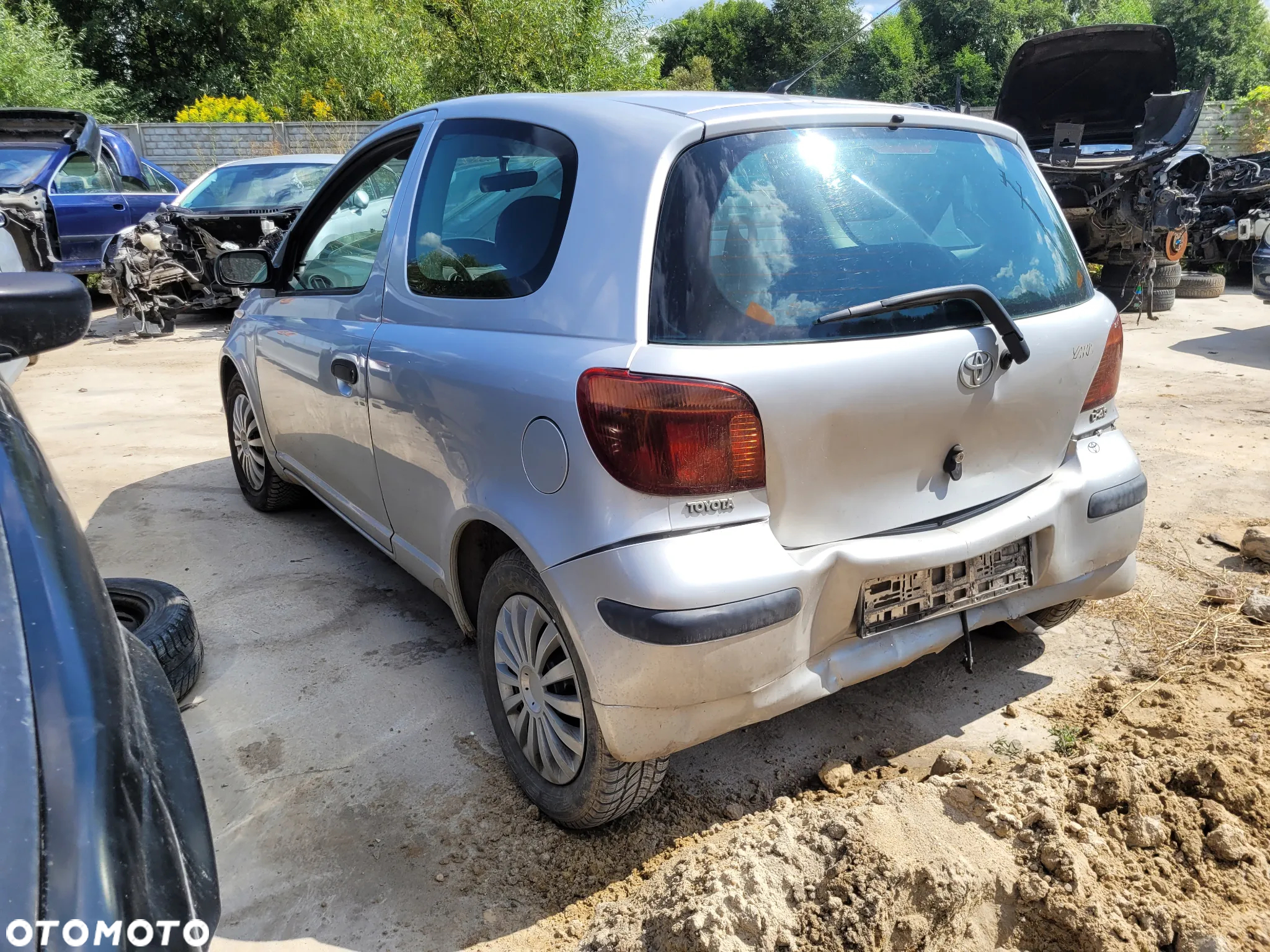 TOYOTA YARIS 1 LIFT 1E7 maska pokrywa silnika klapa bagażnika zderzak lampa reflektor pas przedni stop lampy halogeny - 3