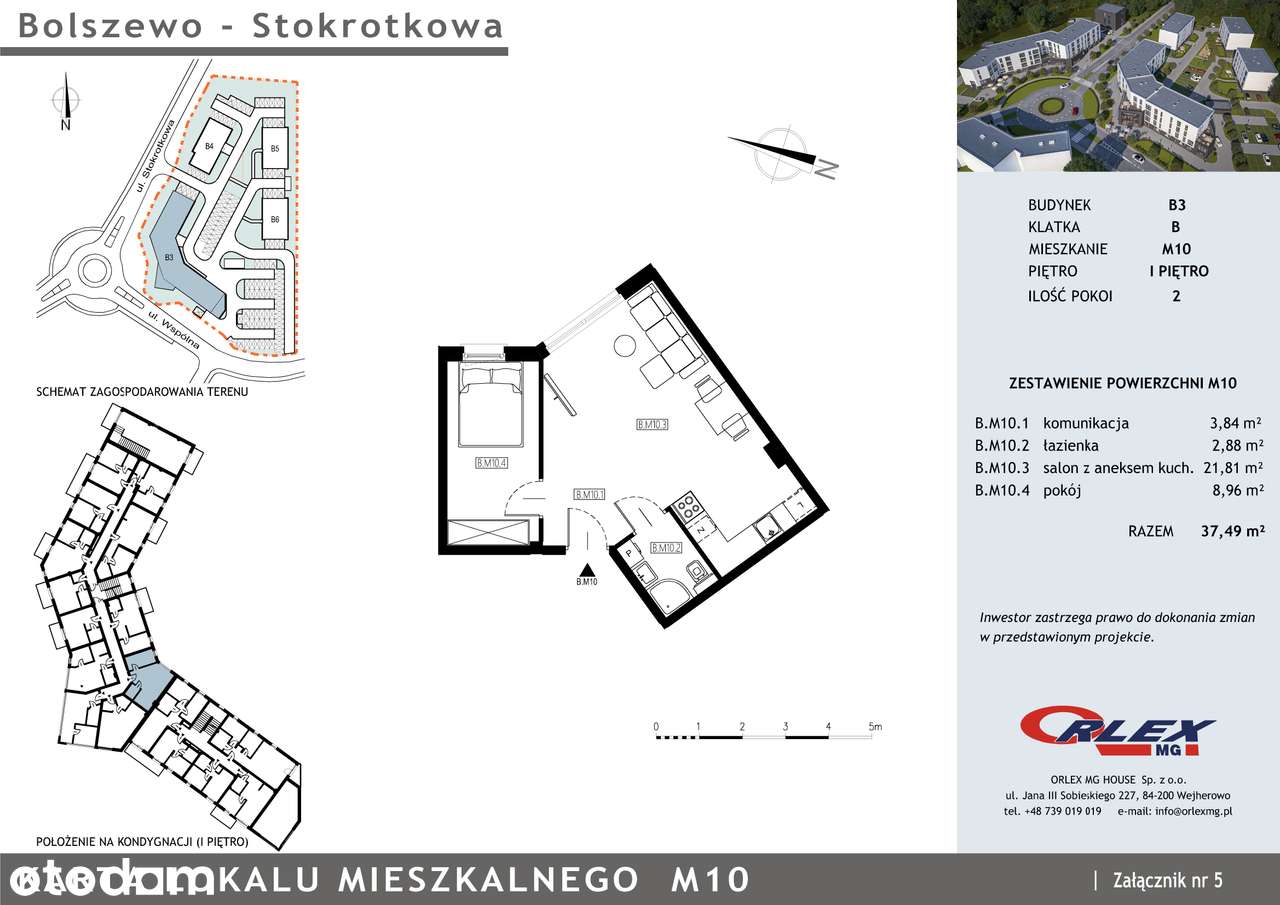 Bolszewo mieszkanie 2 pokojowe