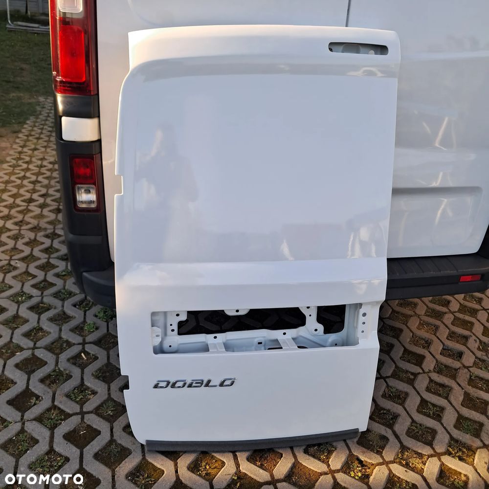 Fiat Doblo Opel Combo drzwi białe lewe tył 249 skrzydełka igła - 3