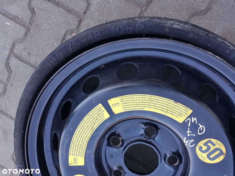AUDI Q7 4L 05-15r KOŁO DOJAZDOWE 18 5X130 4L0601027A LEWAREK KLUCZ - 4