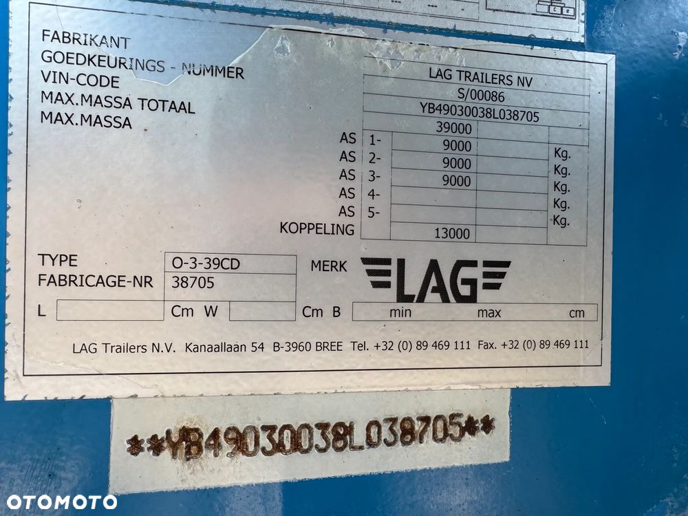 Lag Podkontenerowa z wywrotem !! SAF!! Hydraulika - 28