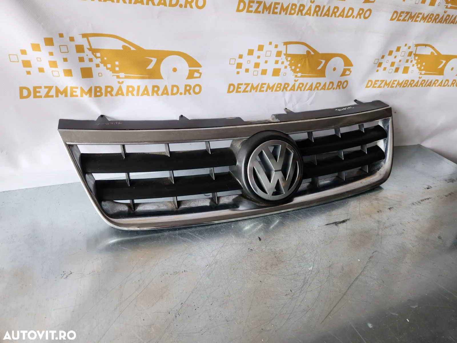 Grila Fata Radiator Vw Touareg 7L Originala Intacta An 2002-2003-2004-2005-2006 - 4