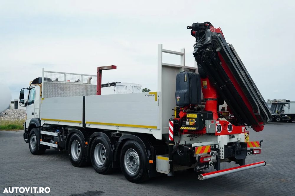 Volvo FMX 460 / 8x4 / LIVRARE - 6,1 M / HDS FASSI F 185 A.2.24 - 12,55 M / TRIDEM / MAX. CAPACITATE DE RIDICARE: 5.500 KG / TELECOMANDĂ / CAMERĂ / I-SHIFT / EURO 6 - 13