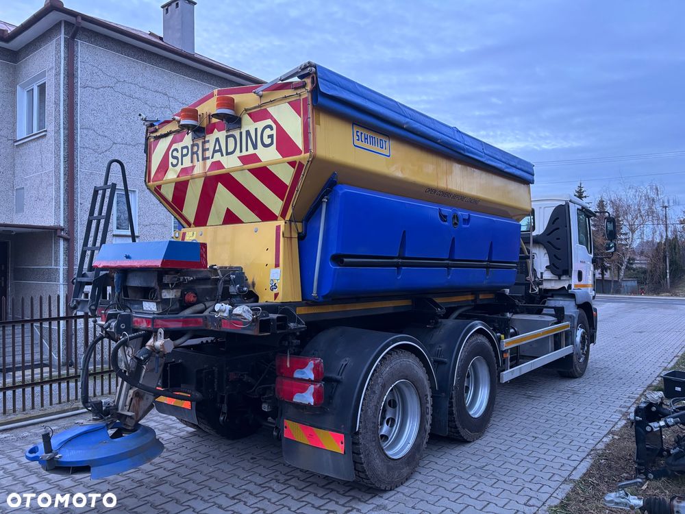 MAN TGM 26.290 6X4BB PIASKARKA SOLARKA pług schmidt - 6