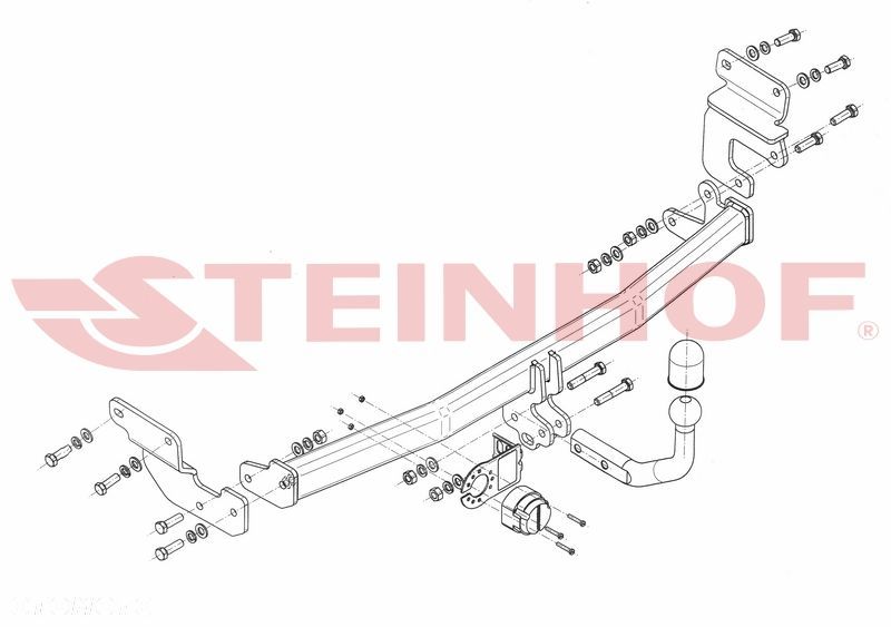 Hak Holowniczy + WIĄZKA 7PIN do Hyundai i20 GB 5 drzwi od 2014-2020 - 2