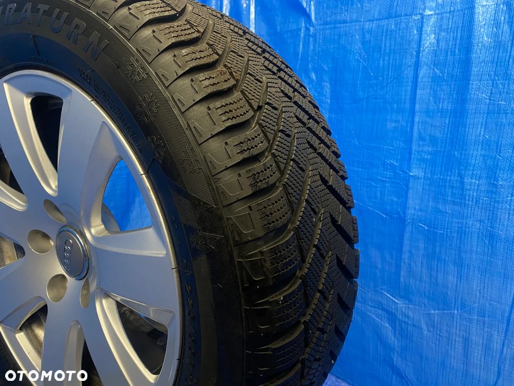 KOŁA KOŁO 16 FELGA ALUMINIOWE ALUSY 16" ET42 5X112 ; 57,1mm KOMPLET ; OPONY ZIMOWE AUDI A4 A6 VW SEAT SKODA ORYGINAŁ 4F0601025AN - 14