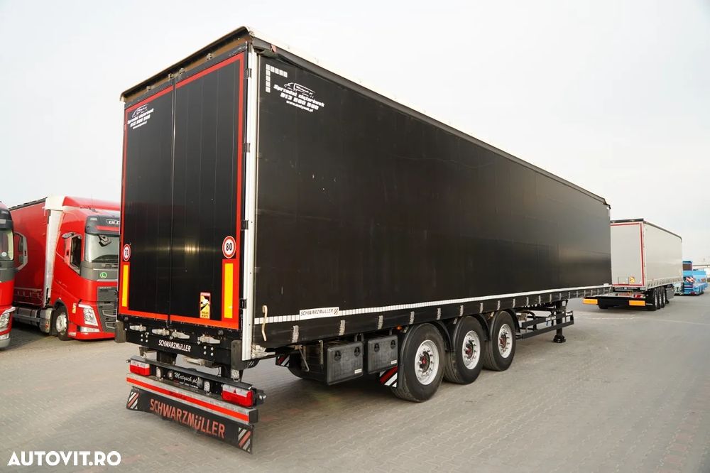 Schwarzmuller CORTINĂ / STANDARD / ACOPERIȘ RIDICAT / AXĂ RIDICATĂ / SAF - 6