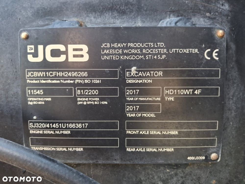 JCB HYDRADIG HD110WT 4F - 9