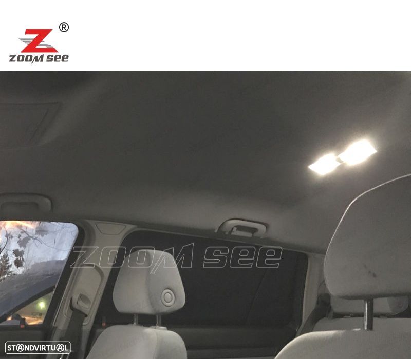 KIT COMPLETO DE 18 LÂMPADAS LED INTERIOR PARA SKODA OCTAVIA 2 MK2 MKII 1Z5 COMBI RAÞCES WAGON 2005 - 6