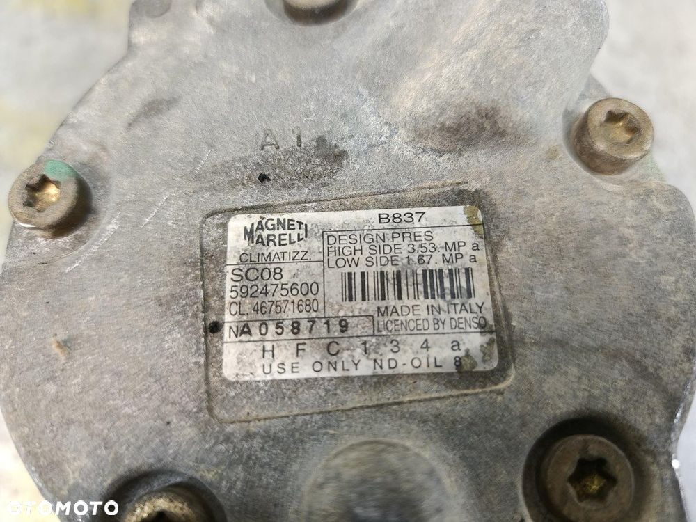 SPRĘŻARKA KLIMATYZACJI FIAT PUNTO II 592475600  467571680 MAGNETI MARELLI - 7