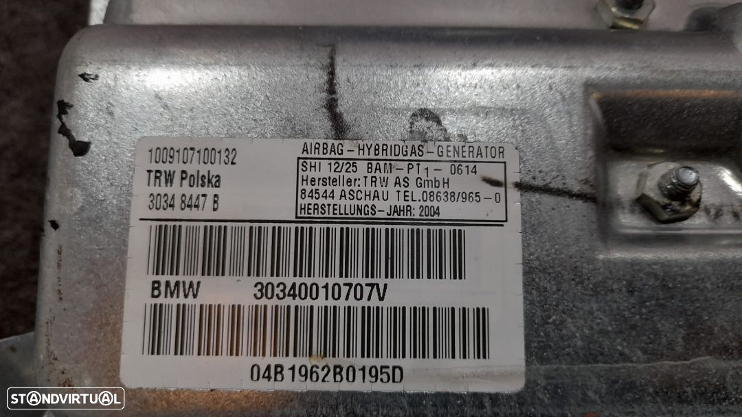 AIRBAG PORTA PORTAS FRENTE FRONTAL ESQUERDA BMW X3 E83 LCI E83 72123427989 3427989 - 6