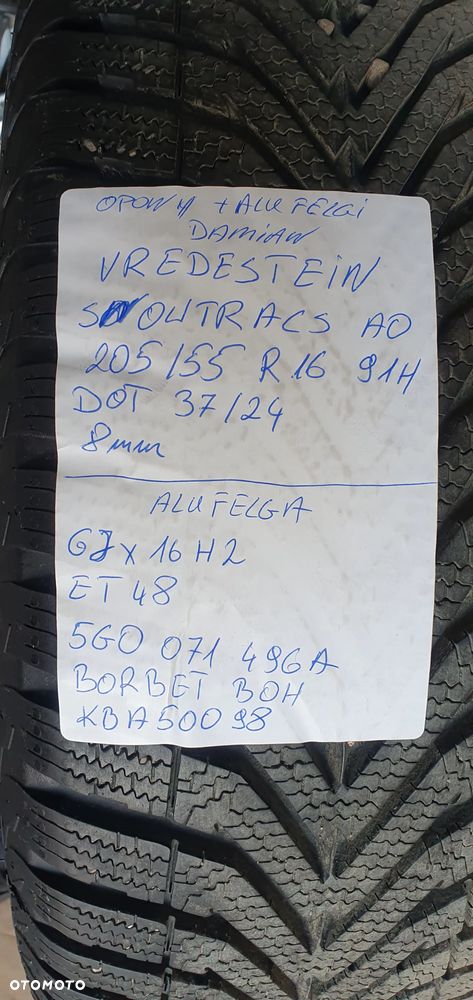 Alufelgi z oponami alusy felgi aluminiowe 5x112 6J ET48 205/55 R16 VW Golf VII 5G0071496A - 18