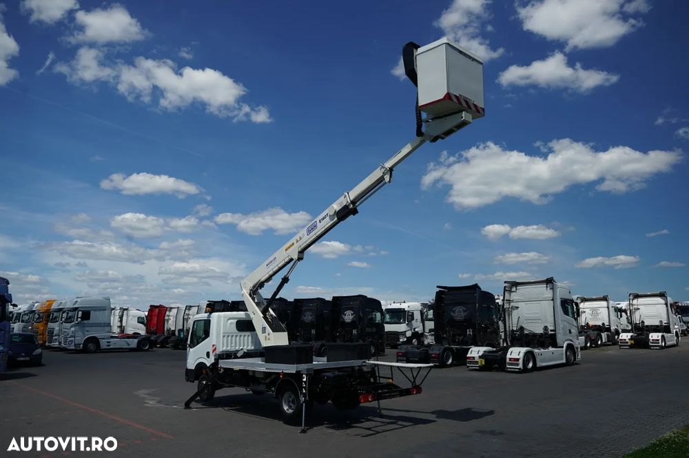 Nissan CABSTAR / BRAȚ AERIAL / ELEVATOR DE 16,2 METRI / GSR E160T / DUBLU / CAPACITATE DE RIDICARE - 200 kg / 4 STABILIZATOARE / - 4