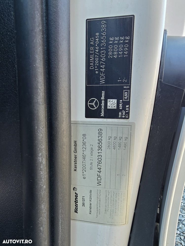 Mercedes-Benz Vito 2.2 CDI LUNG frigorific KERSTNER 0 grade. - 41