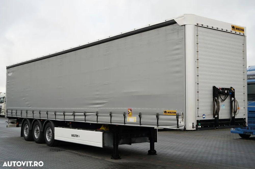 Wielton / SEMIREMORCĂ CU PRELATĂ (CURTAINSIDER) / STANDARD / AXĂ RIDICABILĂ / - 1