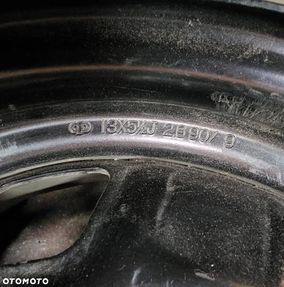 (V37) Felga stalowa 13'' Toyota Yaris Aygo Prius Corolla Mazda 2 MX-5 Hyundai i10 i20 Kia Rio Picanto Suzuki Swift / 5,5Jx13 4x100 - 2