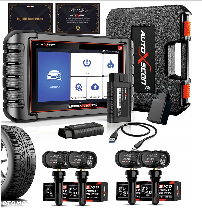 TESTER DIAGNOSTYCZNY RS910 PRO TS CZUJNIKI TPMS x4 - 13
