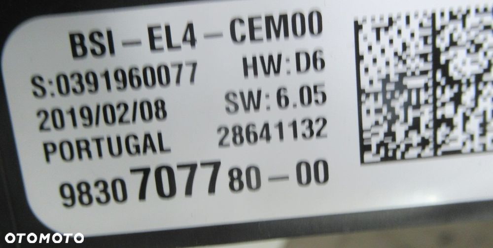 CITROEN C4 II GRAND PICASSO MODUŁ BSI 9830707780 - 2
