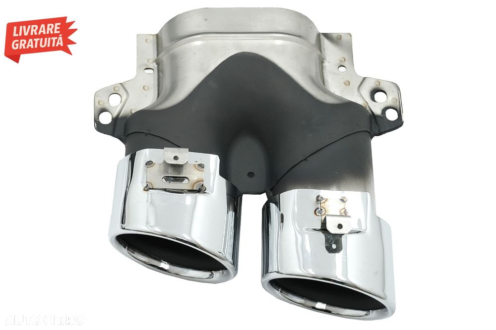 Difuzor Bara Spate Evacuare Dubla si Tobe Ornament Mercedes C-Class C205 A205 Coup- livrare gratuita - 10