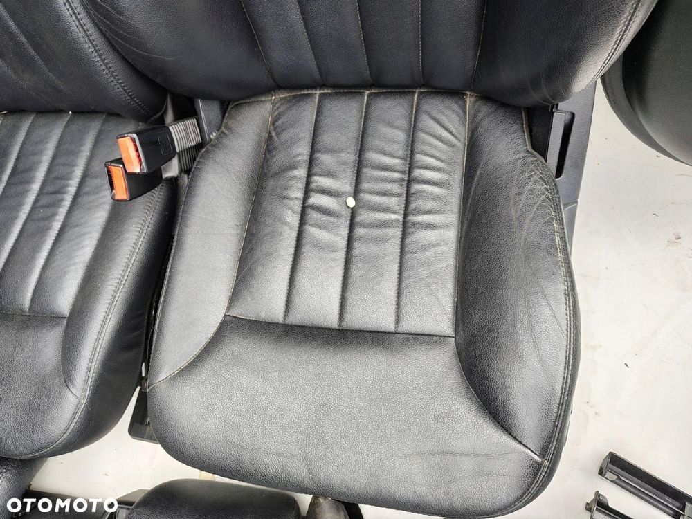 FOTEL FOTELE KANAPA BOCZKI CZARNA SKÓRA KOMPLET MERCEDES ML W164 - 9