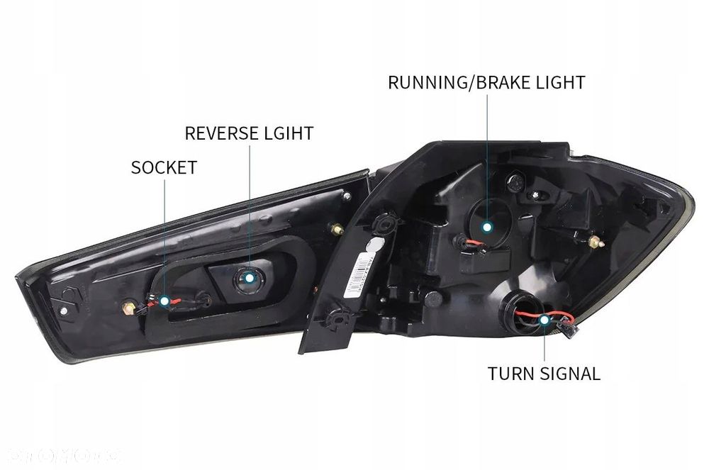 Lampy tylne 4szt kpl Led Tuning Smoke Dymione Mitsubishi ASX I 1 2010-2019 - 13