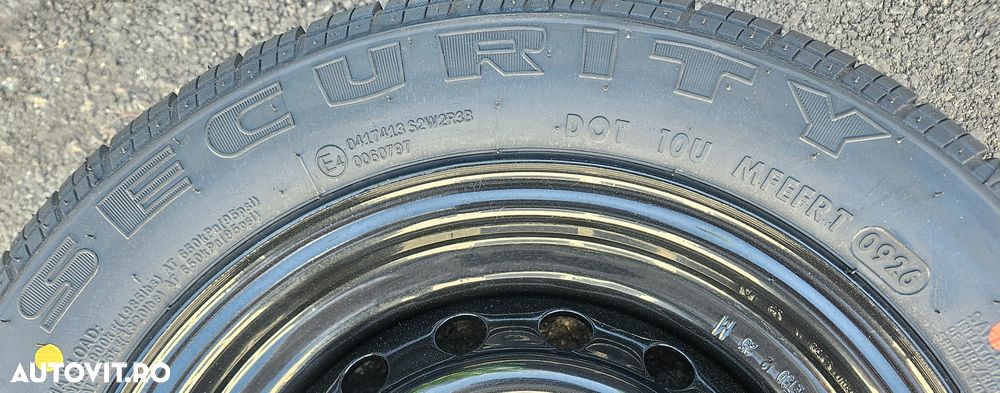 195/50 R13C Roata completa SECURITY 6Jx13 5x112 ET30 Valva metalica - 3