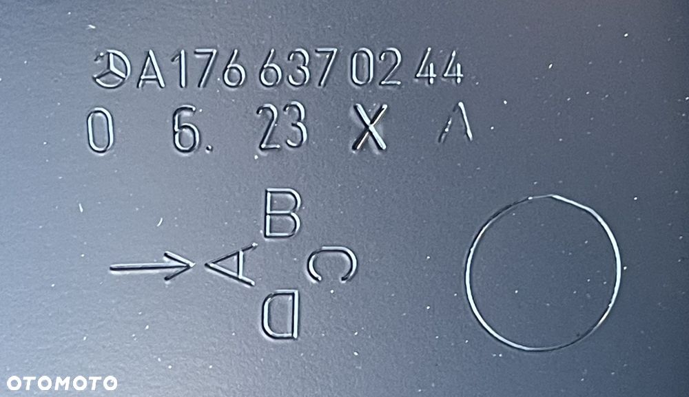 MERCEDES A-KLASA W176 176 BŁOTNIK POSZYCIE PRAWY TYŁ TYLNY A1766370244 - 4
