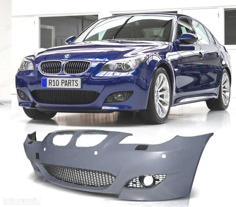 PÁRA-CHOQUES FRONTAL BMW E60 E61 07-10 LOOK M5 PDC SRA - 1