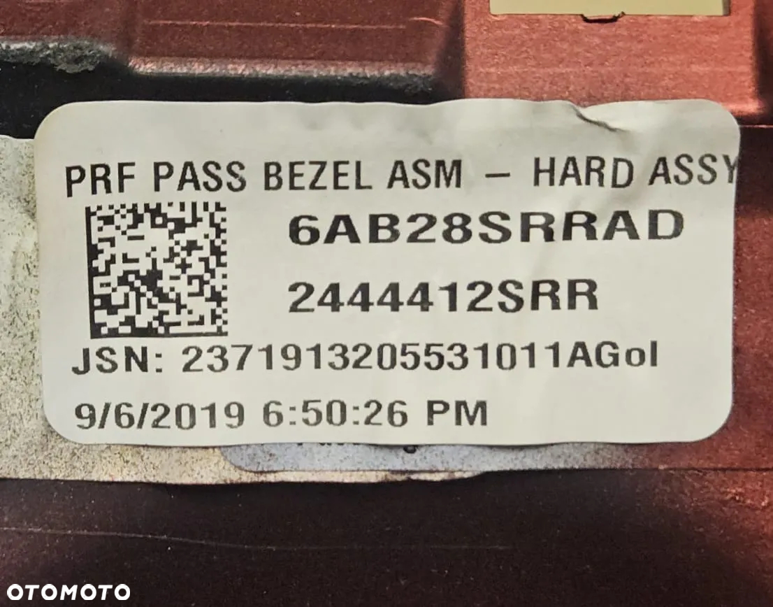 Zaślepka Poduszki AirBag Pasażera Jeep Wrangler JL - 4