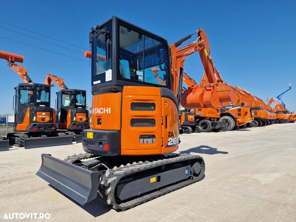 Hitachi 2,8t, PROTMOTIE-CUPLA RAPIDA+3 cupe, ZX26U-6, 2025, Instalatia picon, Grantie 2 ani, Posibilitate leasing 5 ani-PROMOTIE 36.500 EUR+Tva - 2