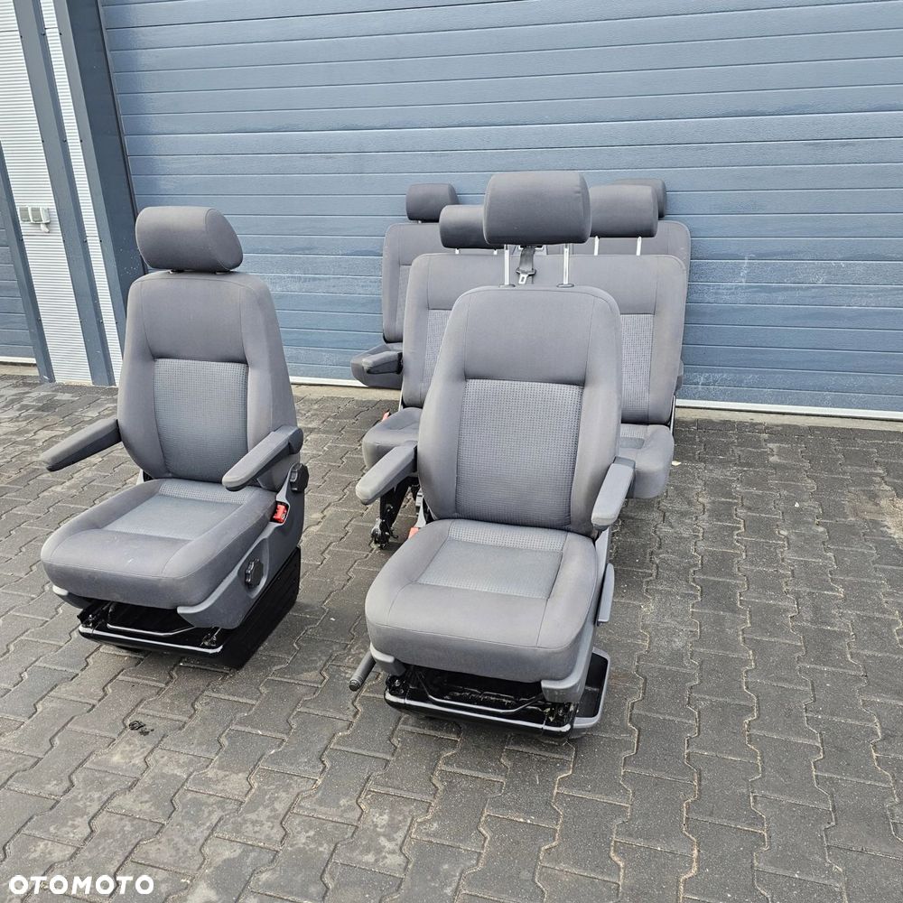 VW T5 T6 CARAVELLE fotel fotele kierowca pasażer dwójka ławka przód tył - 2