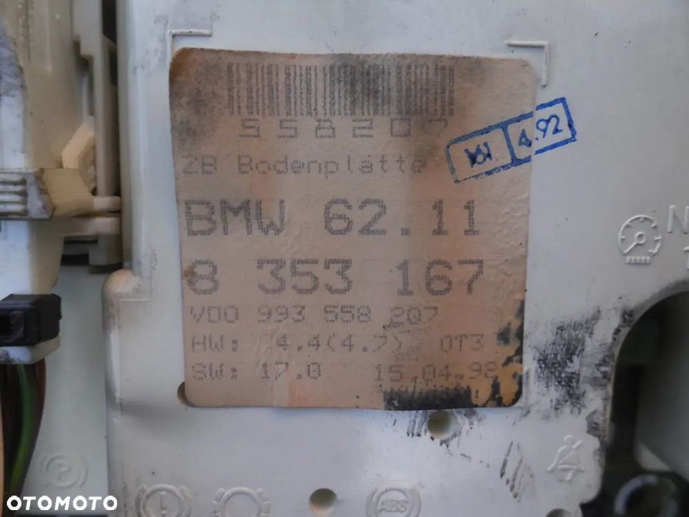 Licznik Obrotomierz BMW 3 E36 8357764 8353167 LICZNIK ZEGAR EUROPA BENZYNA - 6