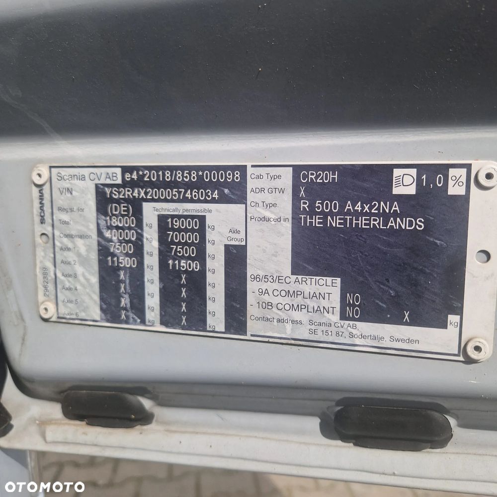 Scania R 500 Hydraulika - 11