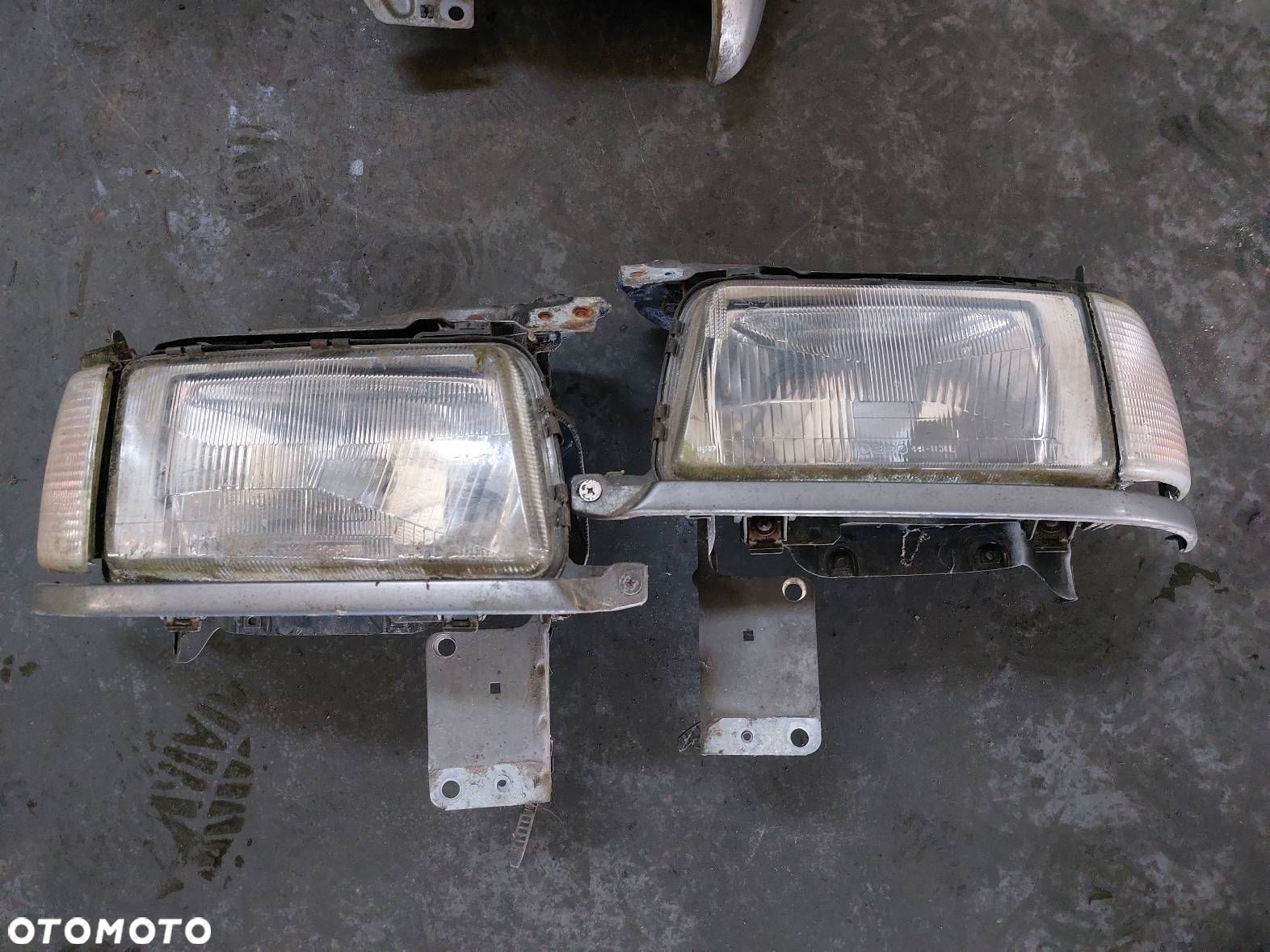 KOMPLETNY PRZÓD MASKA ZDERZAK LAMPA AUDI 80 B4 LY7P - 2