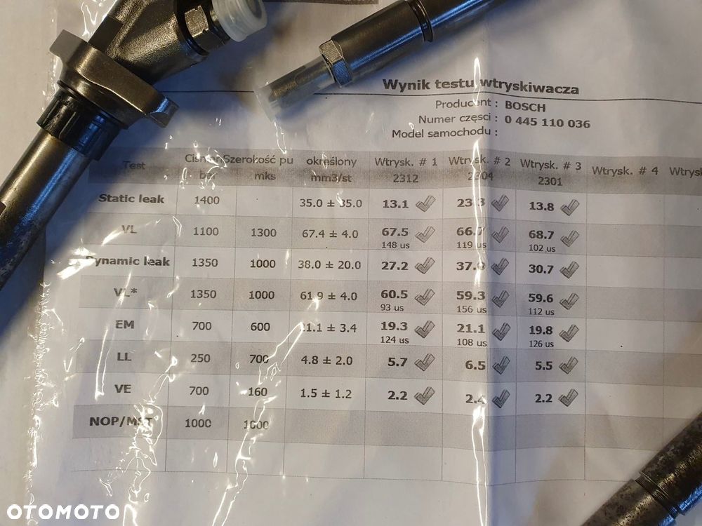 WTRYSK WTRYSKI 0445110036 - 2