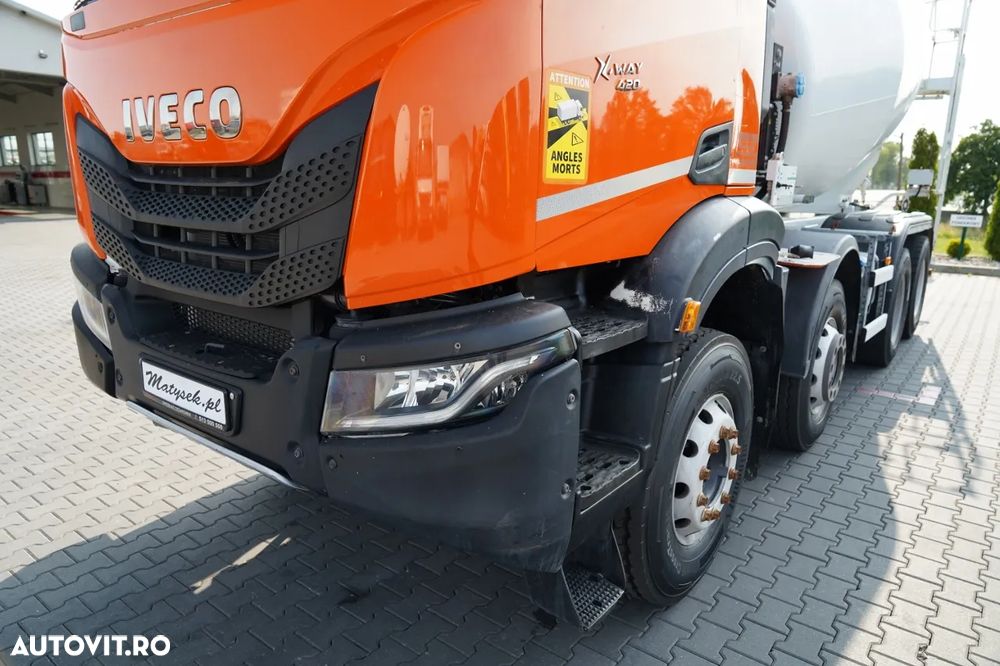 Iveco S-WAY 420 / 8X4 / BETONOMIESZARKA 9 M3 / SCHWING STETTER / ALUFELGI / AUTOMAT / EURO 6 - 9