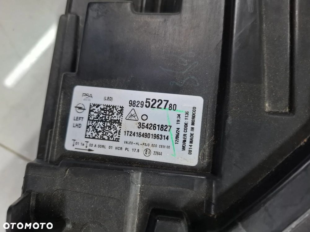 LAMPA PRZEDNIA PRZÓD LEWA OPEL CORSA F FULL LED 19- IDEALNA 9829522780 - 9