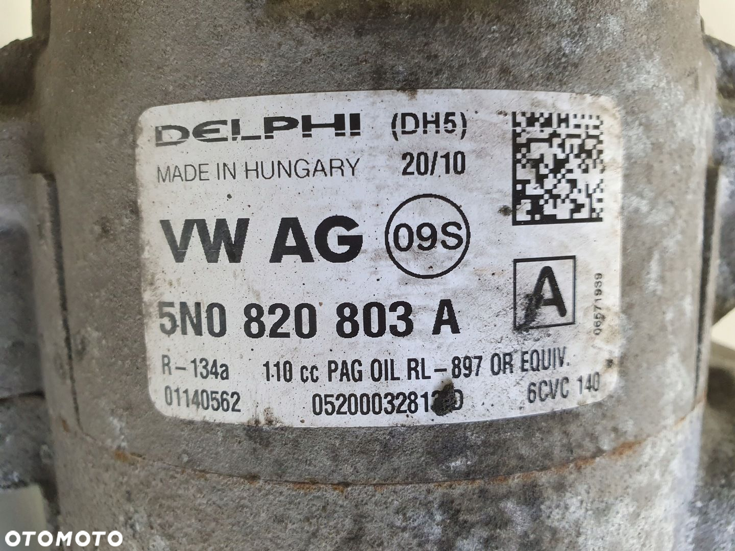 VW Polo V 1.6 TDI SPRĘŻARKA KLIMATYZACJI 5N0820803A - 2